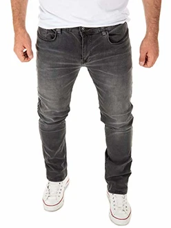 WOTEGA Herren Jeans Slim Fit Justin Grau