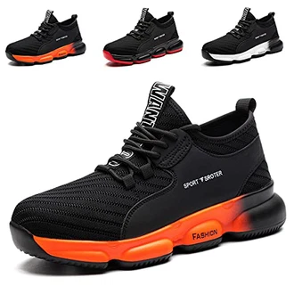 YISIQ Sicherheitsschuhe Herren Damen S3 Arbeitsschuhe Leicht sportlich Atmungsaktiv Schutzschuhe mit Stahlkappen Sneaker YISIQ Sicherheitsschuhe Herren Damen S3 Arbeitsschuhe Leicht sportlich Atmungsaktiv Schutzschuhe mit Stahlkappen Sneaker