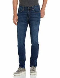 Herren Stretchjeans, Skinny-Passform, Dunkelblau Vintage, 32W / 33L