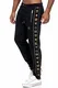 Red Bridge Herren Jogginghose Jogger Hose Sweat-Pants R-Logo Premium M4238 (M, Black)