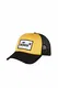 barTbaren Trucker Cap Retro Unisex Farbe schwarz gelb Logo Patch Damen und Herren verstellbar