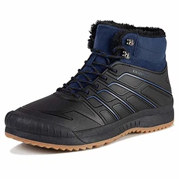 Winterschuhe Herren Damen Schneestiefel Warm Winterstiefel Trekking Gefütterte Wanderstiefel Outdoor rutschfest Arbeitsstiefeln Snow Boots(996.B/Blau, 43EU)