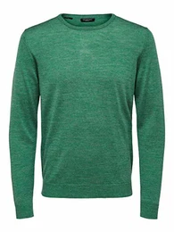 Male Pullover Merinowoll MCedar Green