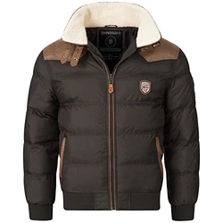 Geographical Norway Herren Steppjacke Amonai Abraham Winterjacke Anorak schwarz
