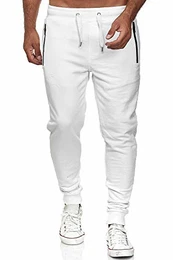 Redbridge Jogginghose für Herren Jogger Sweatpants R-B-J (M, Weiß)