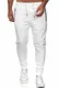Redbridge Jogginghose für Herren Jogger Sweatpants R-B-J (M, Weiß)