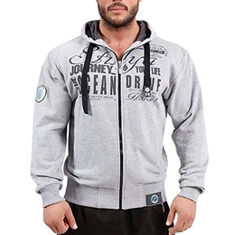 Sweatjacke Sweatshirt Hoodie 3619 grau M