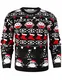 iClosam Herren Weihnachtspullover Lustige Strick Christmas Sweater Pullover mit Rundhalsausschnitt