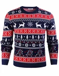 iClosam Herren Weihnachtspullover 