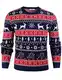 iClosam Herren Weihnachtspullover Lustige Strick Christmas Sweater Pullover mit Rundhalsausschnitt