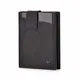 DONBOLSO® Wallety 2 I Slim Wallet mit Münzfach I Geldbeutel mit RFID Schutz I bis 12 Karten I Mini Portemonnaie für Herren und Damen I Geldbörse I Leder Schwarz