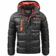 Geographical Norway Herren Steppjacke Citernier Black - M - mit UD Beanie