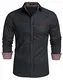 COOFANDY Jeanshemd Herren Denim Shirt Langarmhemd Cowboy-Style Freizeit Hemd männer Kent-Kragen Business Casual