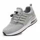 Chueuv Sportschuhe Herren Damen Laufschuhe Leicht Turnschuhe Atmungsaktiv Sneakers Straßenlaufschuhe Luftkissenschuhe Running Jogging Schuhe Gym Athletic Outdoor Grey46