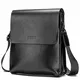 SPAHER Leder Umhängetasche Premium Herren Schultertasche Ipad Herrentaschen Business Messenger Bag Ledertasche Aktentasche für Arbeit im Vertikal Style Sling Reisetasche Schulranzen Schwarz