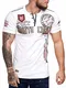 OneRedox Herren T Shirt Hoodie Longsleeve Kurzarm Shirt Sweatshirt Monte Carlo 3459 (M, Weiss)