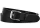 Frentree Ledergürtel MADE IN GERMANY, Gürtel für Damen und Herren, 3 cm breit, Schwarz, 95 cm