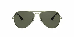 Ray Ban Unisex Aviator Large Metal Sonnenbrille MOD. 3025 Grün
