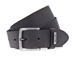 Herren Ledergürtel Q2819 Jeansgürtel Echt Leder 35mm Gürtelbreite LEATHER BELT 85 90 95 100 105 110 cm Gürtellänge Braun Schwarz Grau, Größe:100cm, Farbe:Dunkelgrau (771)