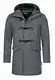 Indicode Herren Liam Dufflecoat   Wintermantel Wollmantel Herrenmantel Mantel für Männer Grey Mix M