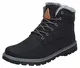 Mishansha Winterstiefel Herren Kurzschaft Stiefel Warm Gefüttert Boots Männer Winterschuhe rutschfest Outdoor Stiefel Schwarz Gr.43 EU