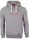 riverso Herren Kapuzenpullover RIVLinus Hoodie Sweatshirt Pullover Kapuze Kängurutaschen Regular Fit Einfarbig Baumwolle Grau Braun Grün Rot Blau Schwarz S-5XL, Größe:M, Farbe:Grey 1