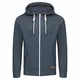 riverso Herren Kapuzenjacke RIVThilo Sweatjacke Sweatshirt Kapuzenpullover Hoodie Kapuze Reißverschluss Basic Baumwolle Grau Braun Grün Rot Blau Schwarz S-5XL, Größe:M, Farbe:Navy
