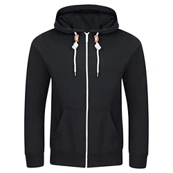 riverso Herren Kapuzenjacke RIVThilo Regular Fit Hoodie Schwarz