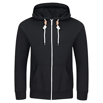 riverso Herren Kapuzenjacke RIVThilo Regular Fit Hoodie Schwarz