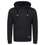 riverso Herren Kapuzenpullover RIVJulian Regular Fit Hoodie Pullover Schwarz