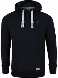 Herren Kapuzenpullover RIVLinus Hoodie Sweatshirt Pullover Kapuze Kängurutaschen Regular Fit Einfarbig Baumwolle Grau Braun Grün Rot Blau Schwarz S-5XL, Größe:M, Farbe:Navy