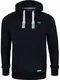 riverso Herren Kapuzenpullover RIVLinus Hoodie Sweatshirt Pullover Kapuze Kängurutaschen Regular Fit Einfarbig Baumwolle Grau Braun Grün Rot Blau Schwarz S-5XL, Größe:M, Farbe:Navy