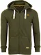 riverso Herren Kapuzenjacke RIVNoah Sweatjacke Sweatshirt Kapuzenpullover Hoodie Kapuze Reißverschluss Basic Baumwolle Grau Braun Grün Rot Blau Schwarz S-5XL, Größe:M, Farbe:Ivy Green