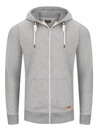 Sweatjacke Herren mit Kapuze Reißverschluss Regular Fit RIVThilo Kapuzenjacke Grau M, Größe:M, Farbe:Grey 1