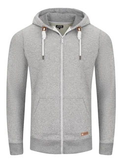 riverso Herren Kapuzenjacke RIVThilo Regular Fit Hoodie Grau