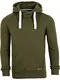 riverso Herren Kapuzenpullover RIVNiklas Pullover Sweatshirt Hoodie Kapuze Kängurutaschen Cross-Over-Kragen Regular Einfarbig Baumwolle Grün M, Größe:M, Farbe:Ivy Green