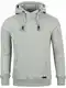 riverso Herren Kapuzenpullover RIVJulian Pullover Hoodie Sweatshirt Kapuze Kängurutaschen Cross-Over-Kragen Regular Baumwolle Grau Grün Rot Blau Schwarz S-5XL, Größe:M, Farbe:Grey 1