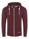 riverso Herren Kapuzenjacke RIVThilo Regular Fit Hoodie Taschen Jacke Reißverschluss Sweatjacke Streetwear Trainingsjacke Basic Rot M, Größe:M, Farbe:Port Red