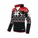 Nebulus Strickpullover mit Fell Fria Herren, schwarz-rot - M