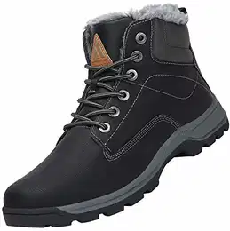 Winterschuhe Herren Winterstiefel Damen Winterboots Wasserdicht Schneestiefel Outdoor Wanderschuhe Nacht 43 EU