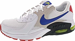 Herren Air Max Excee Sneaker, White/Hyper Blue-Bright Cactus-Track Red, 42.5 EU