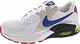 Nike Herren Air Max Excee Sneaker, White/Hyper Blue-Bright Cactus-Track Red, 42.5 EU