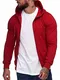 OneRedox Herren Pullover Sweatshirt Longsleeve Langarm Hoodie Modell 1074 Bordeaux M