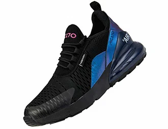 SINOES Herren Sportschuhe Fitness Straßenlaufschuhe Sneaker Schwarz