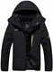 Fleecejacke Herren Wasserdicht Windjacke Winter Freizeitjacke Fleece Skijacke Warme Snowboardjacke Softshell Outdoorjacke Gefüttert Winterjacke Parka Warm Softshelljacke Regenjacke Funktionsjacke