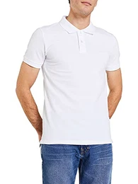 Herren Classic Piqué Poloshirt, 100/WHITE-New Version, M