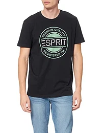 Herren Logo Print T-Shirt, 001/BLACK, M