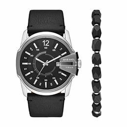 Herren Analog Quarz Uhr mit Leder Armband DZ1907