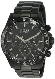 Chronograph Quarz Uhr für Herren mit Schwarzes Edelstahlarmband - 1513754