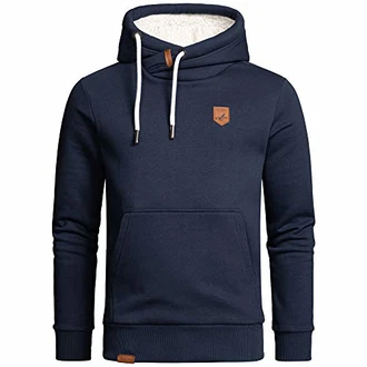 Amaci&Sons Herren Basic Kapuzenpullover Sweatjacke Pullover Plüsch Hoodie Sweatshirt (4054)